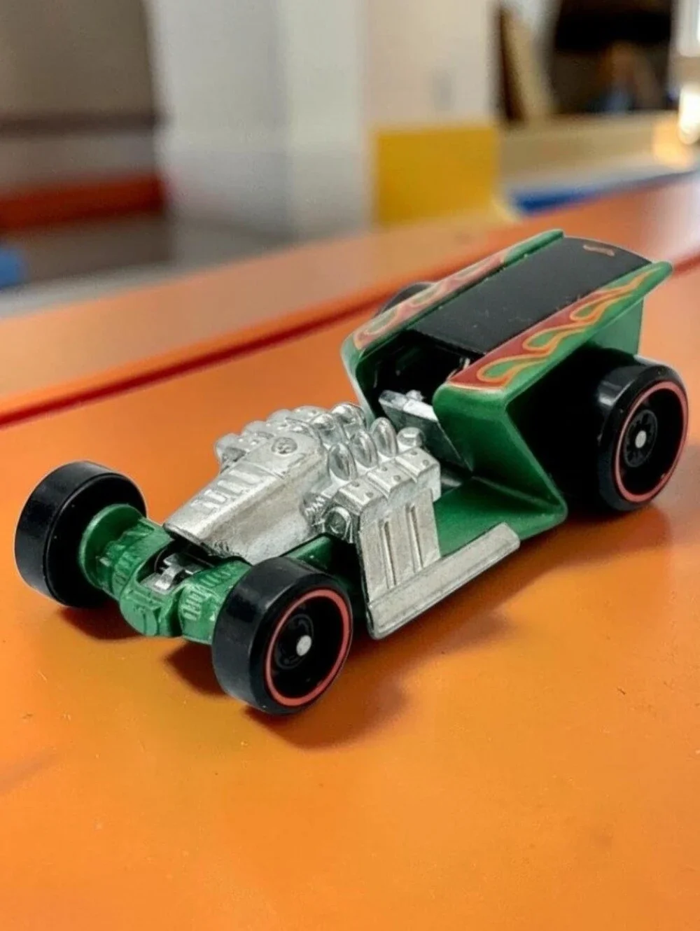 2015 Hot Wheels Green Z-Rod #166, Rod Squad Series 10/10 Die-Cast 1:64 Scale Toy
